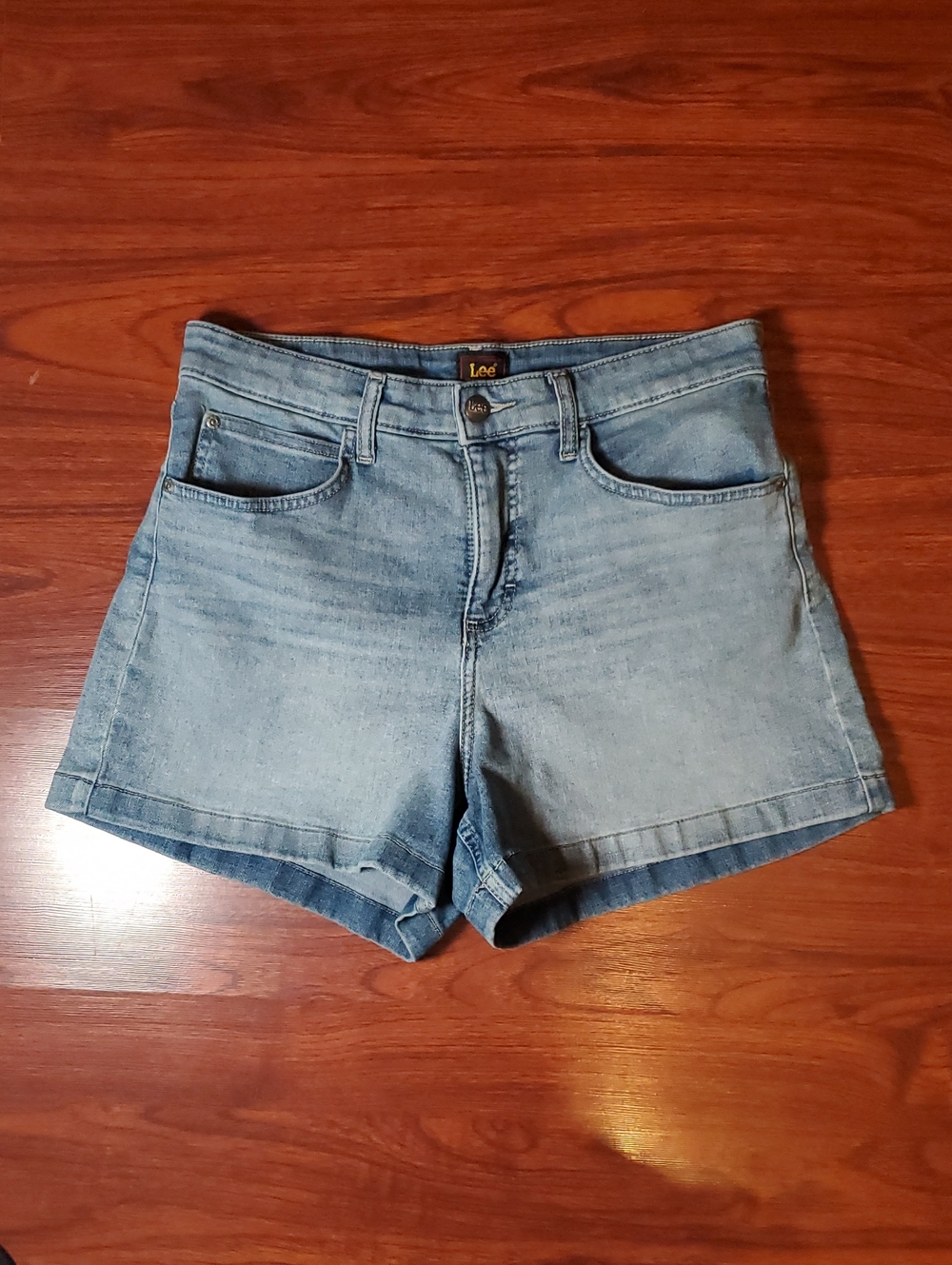Lee Light Wash Denim Jean Shorts - Women's